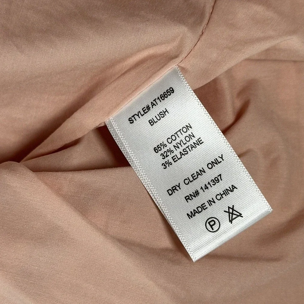 ASTR the Label Blush Sweetheart Ruched Puff Long Sleeve‎ Blouse Size Medium